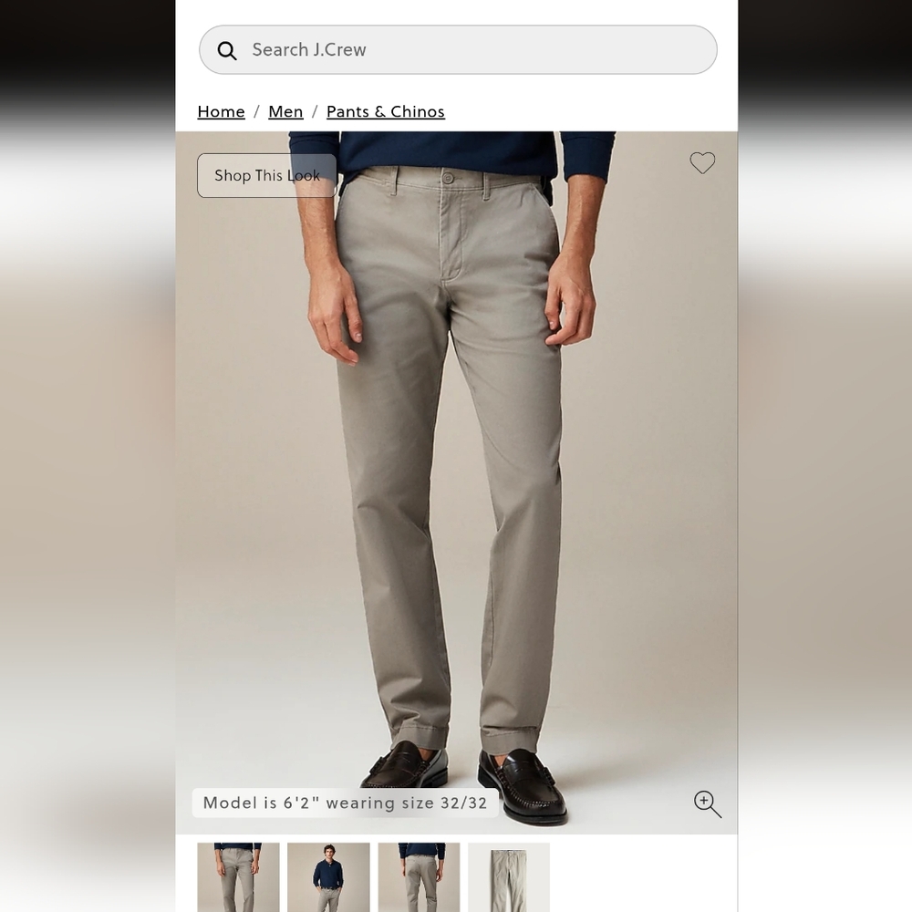 J. Crew Stretch Chinos 31x30